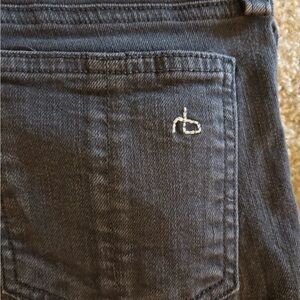 Rag & Bone Skinny Low Rise Soft Black Jeans